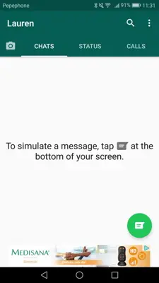 Fake Chat Whatsapp android App screenshot 9