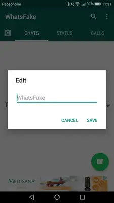 Fake Chat Whatsapp android App screenshot 10