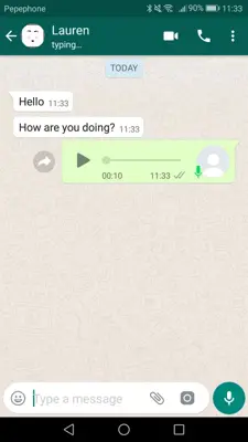 Fake Chat Whatsapp android App screenshot 3